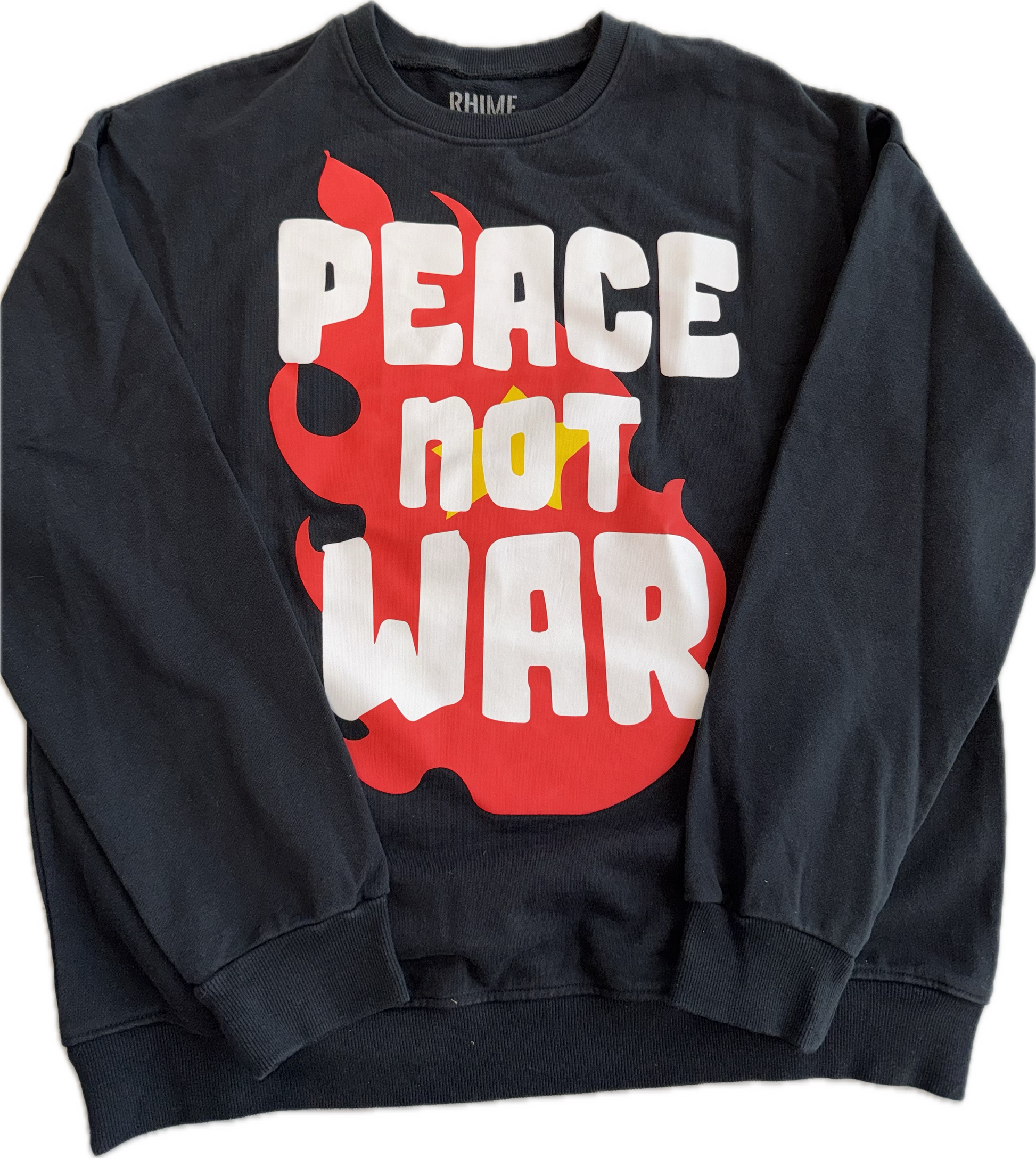 Rhime ' Peace Not War ' Crewneck