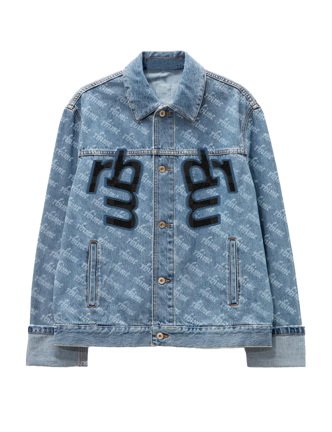 rhime seconds into the future denim jacket