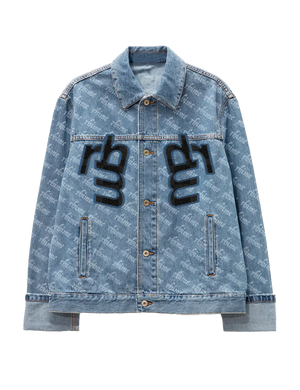 rhime seconds into the future denim jacket