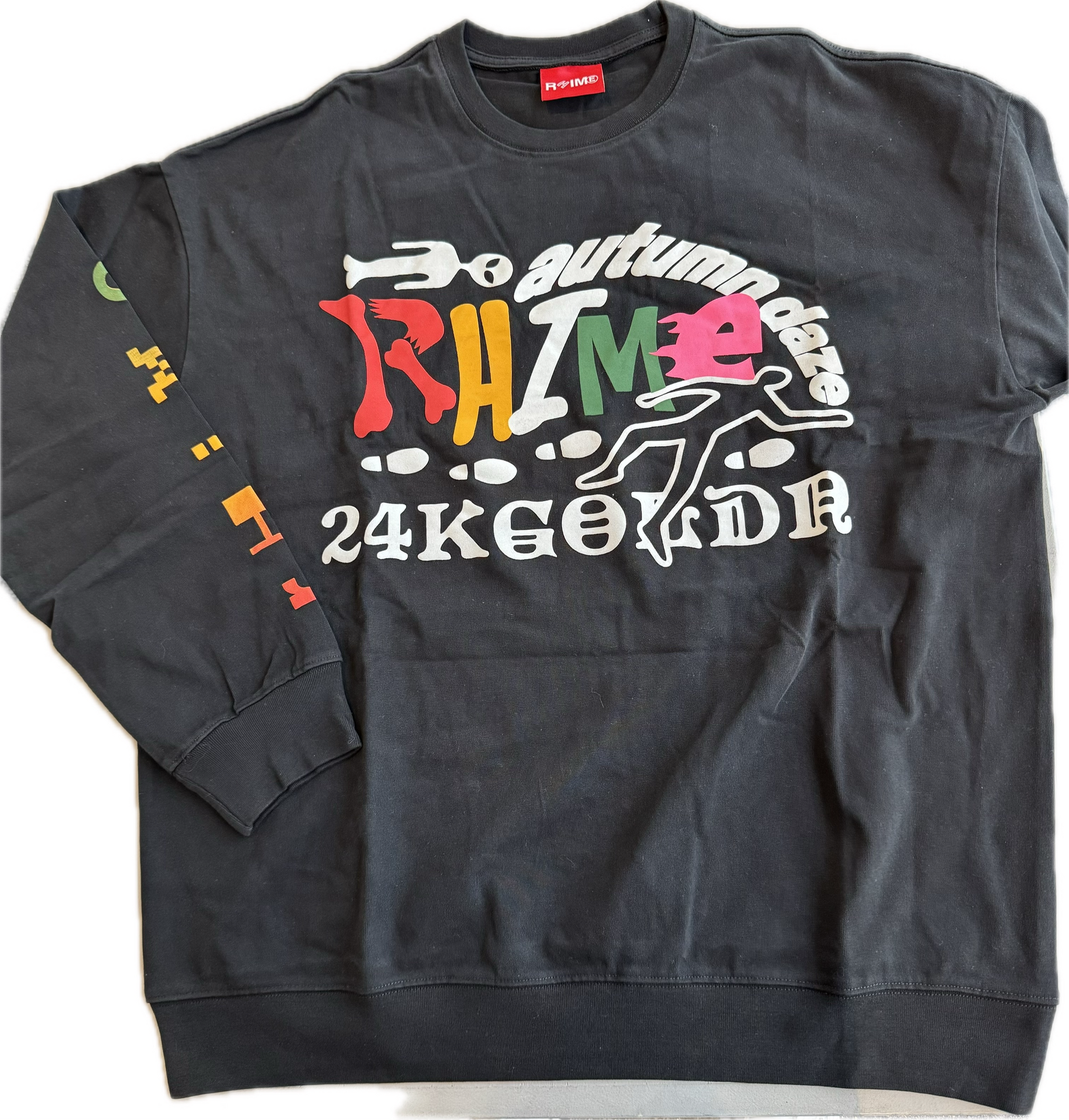 Rhime x 24k GLDN Autum Daze Blk L//S