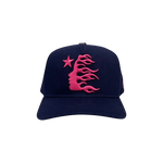 Hellstar Snapback Hat 'Navy & Pink'