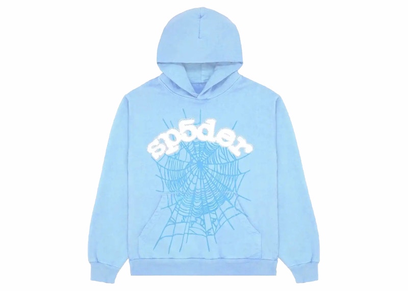 Sp5der Web Hoodie Sky Blue