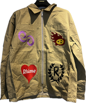 Rhime 'Worldwide" Beige ZipUp Jacket