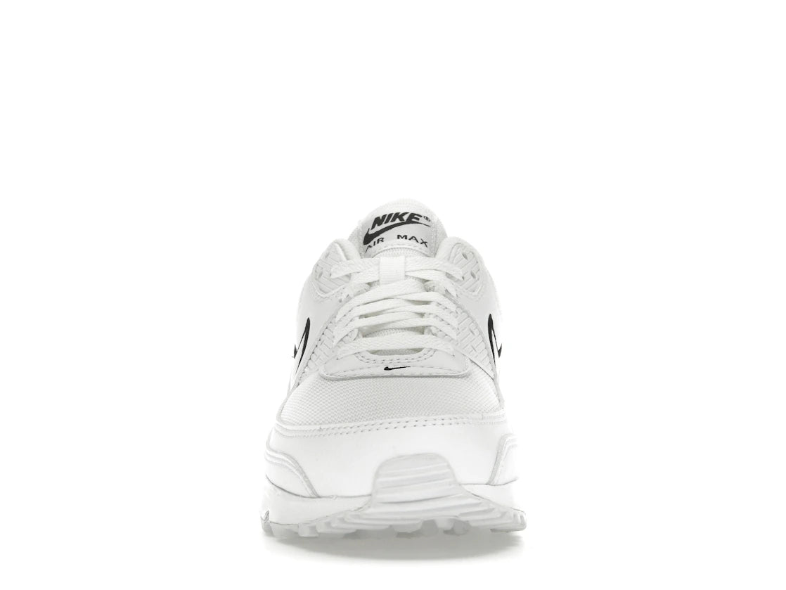 Nike Air Max 90 White Black Outlined Swoosh