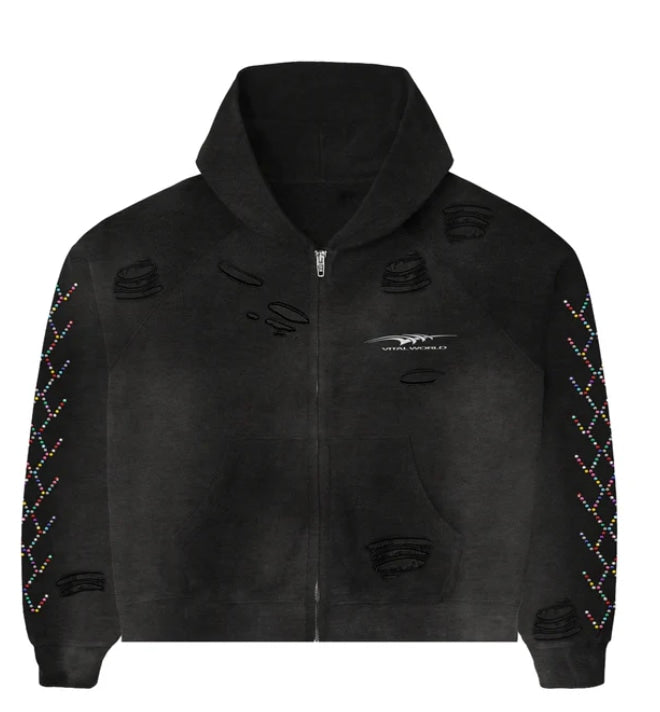 Vital Worldwide Stone Zip-Up Black