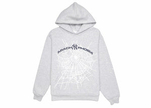 Sp5der Arach NY Phobia Hoodie Ash Grey