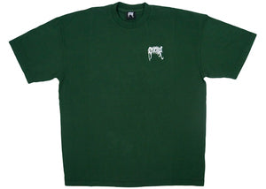 Revenge Basic Embroidered Green Tee