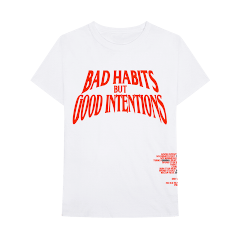 Nav x Vlone Bad Habits Tee White