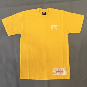 Revenge Basic Embroidered Logo Tee Yellow