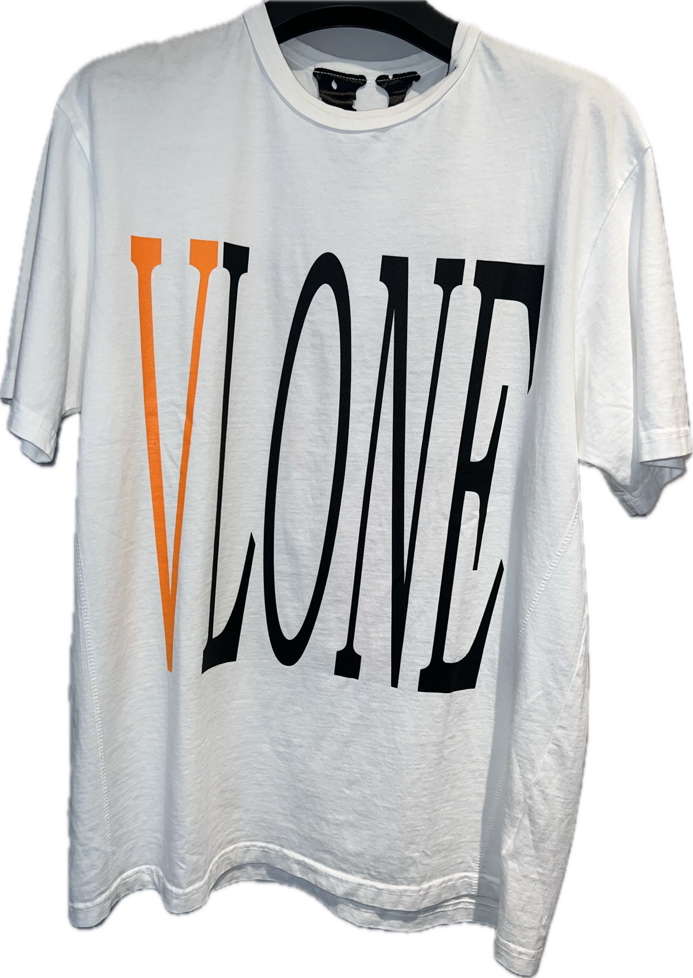 Vlone Full Title Orange/Black Tee