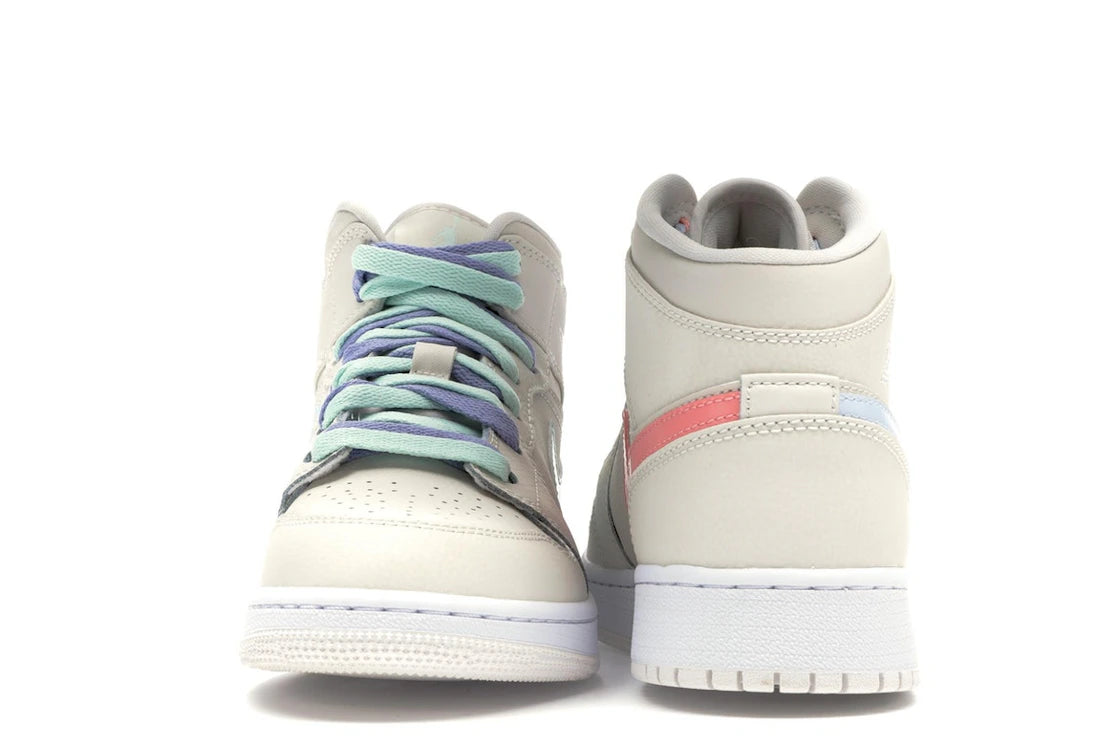 Jordan 1 Mid Multi-Color Swoosh Phantom (GS)