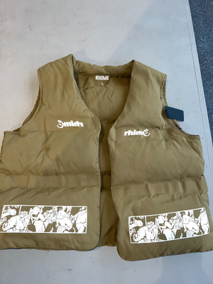 Rhime Puffer Beige Vest