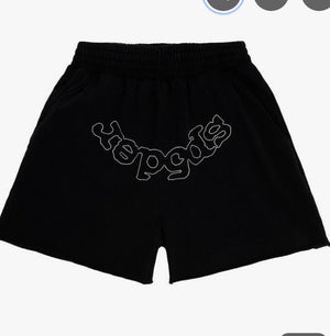 Sp5der OG Web V2 Phantom Sweatshort Black