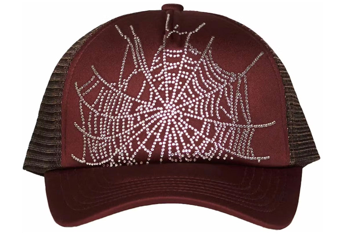 Sp5der Trucker Hat Burgundy