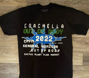 COACHELLA 2022 Cactus Plant Flea Market CPFM Black Tee