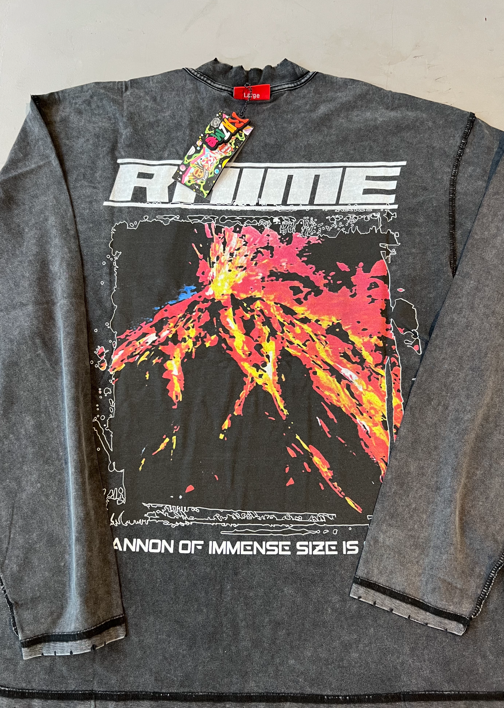 Rhime Volcano Explosion Black L/S