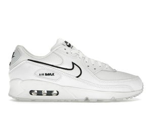 Nike Air Max 90 White Black Outlined Swoosh