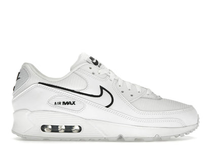 Nike Air Max 90 White Black Outlined Swoosh